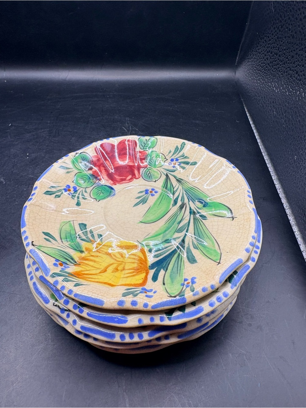 5 Japan Floral Saucers